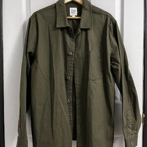 GAP // Dark Olive Overshirt // Size M